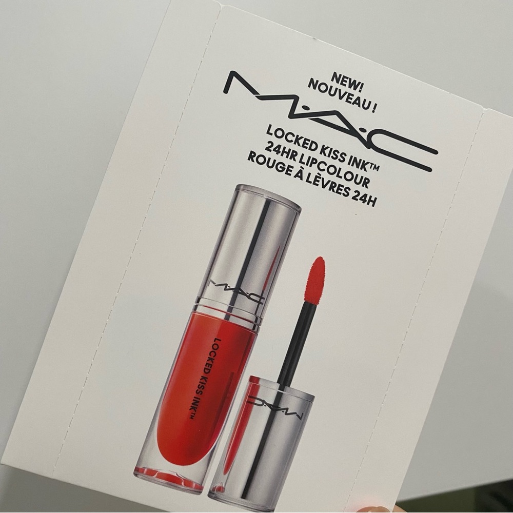 MAC Locked Kiss Ink 24hr Lipcolour Sample Pods 3 Shades + Brush